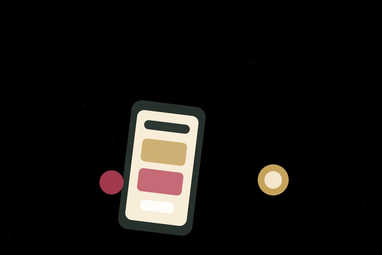 Illustrazione Betroom con smartphone e interfaccia casino live astratta